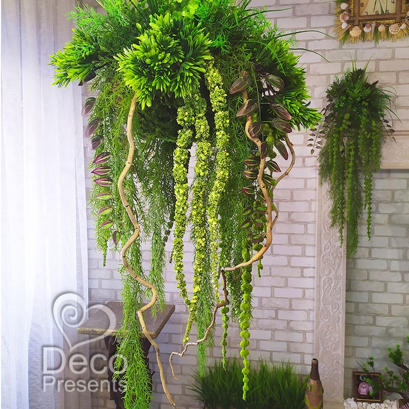 Подвесной декор из искусственных растений купить, Киев, Украина