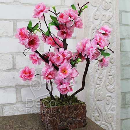 Купить дерево розовое из цветов, Киев, Хмельницкий, Харьков
